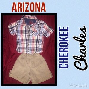 Arizona and Cherokee dressy shirts with shorts