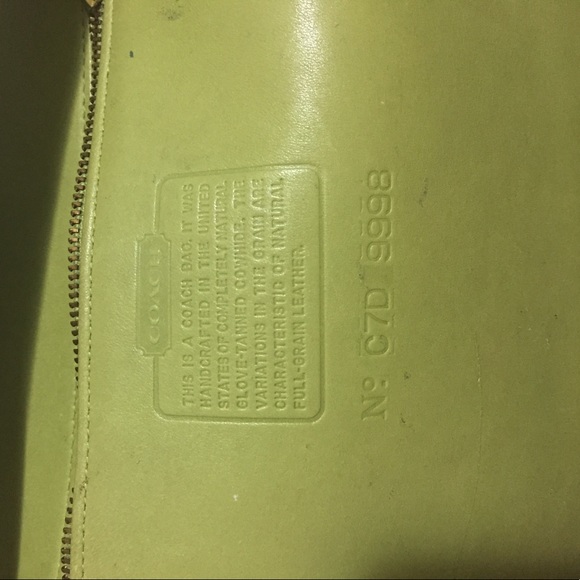 Vintage yellow Coach bag - Picture 3 of 4
