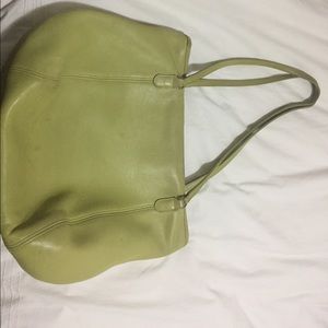 Vintage yellow Coach bag