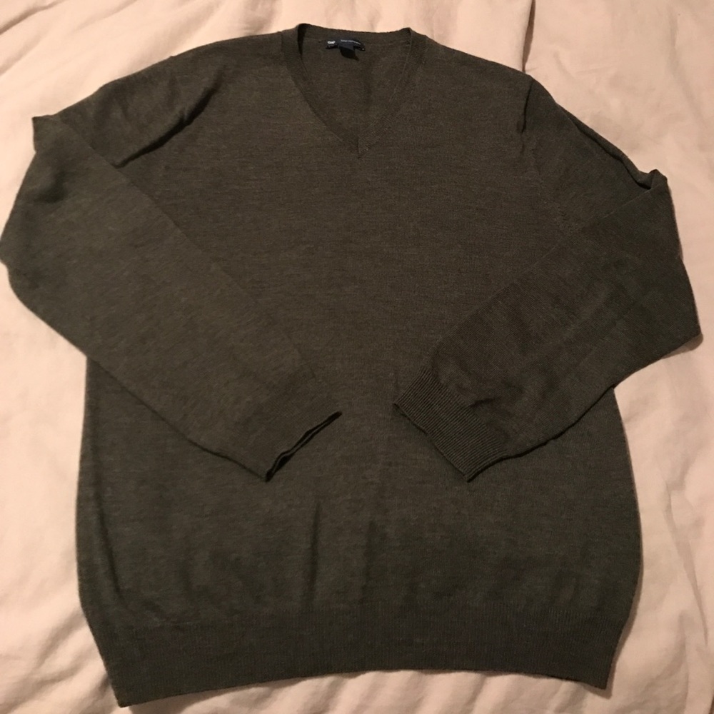 Merino Wool V-Neck Sweater