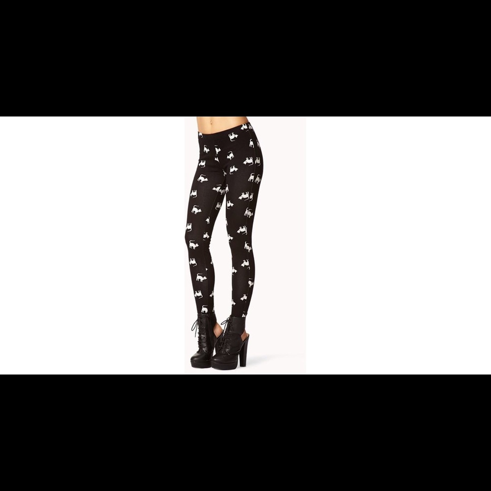 Forever 21 Cat Leggings