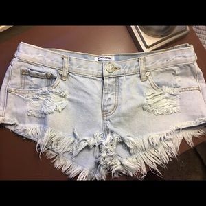 ONE TEASPOON denim shorts