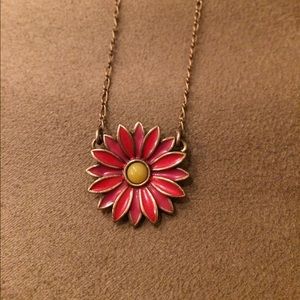 Lucky Brand flower necklace--cute pop of color!
