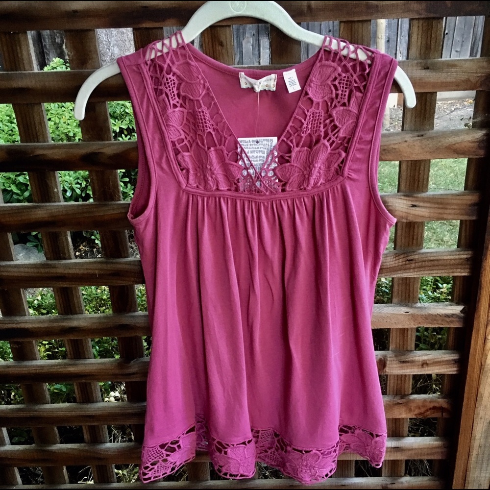 NWT Kimchi & Blue urban outfitters flowy rose tank