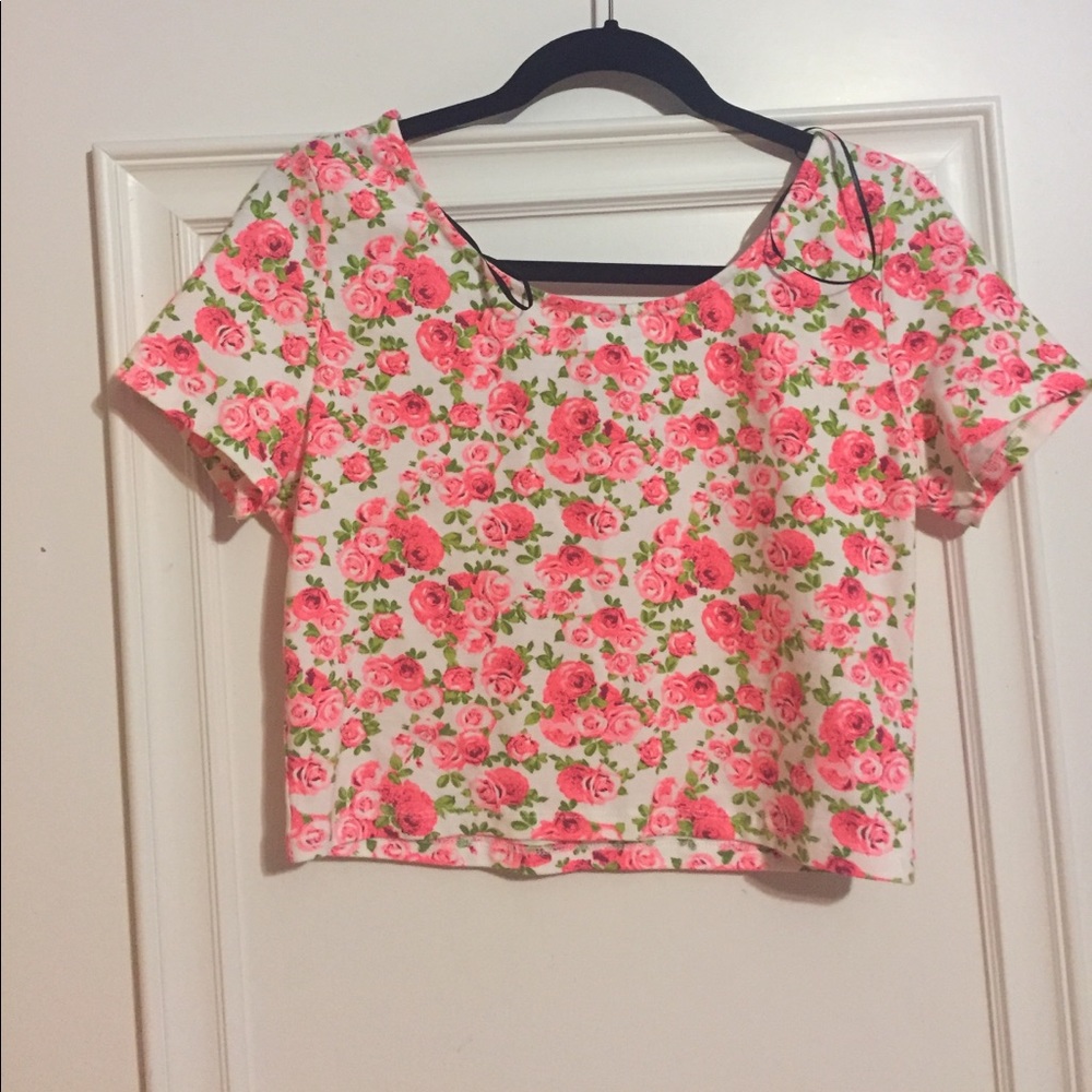 H&M Pink Rose crop