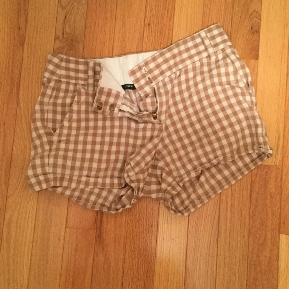 JCrew Gingham Shorts