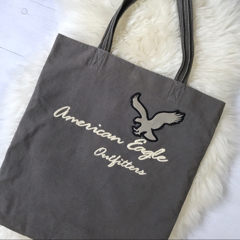 Gray AE Graphic Tote