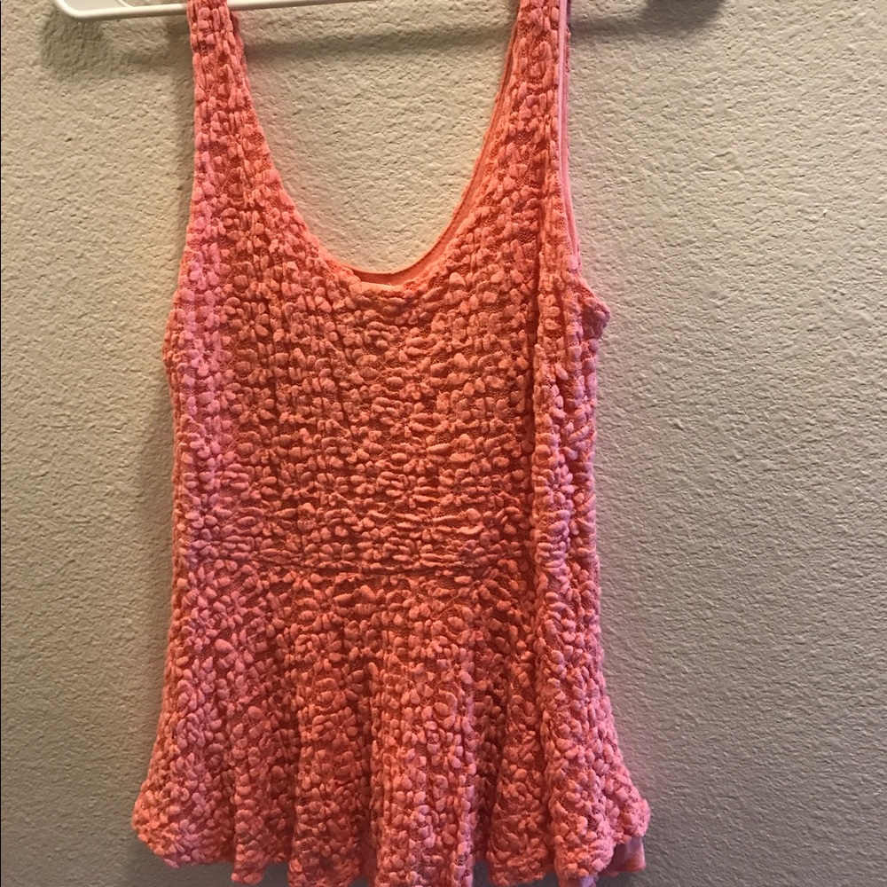 Pins and needles cute pink flow top