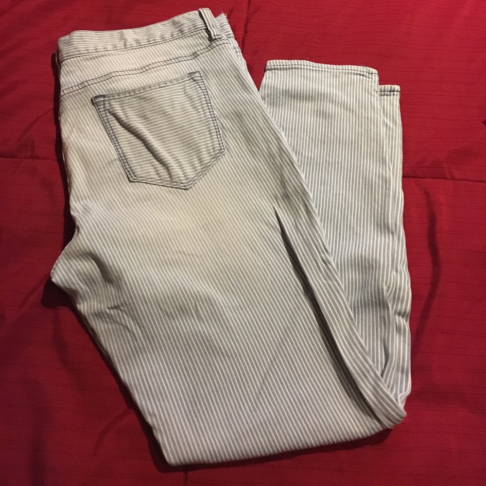 J Crew toothpick jean with ankle zipper