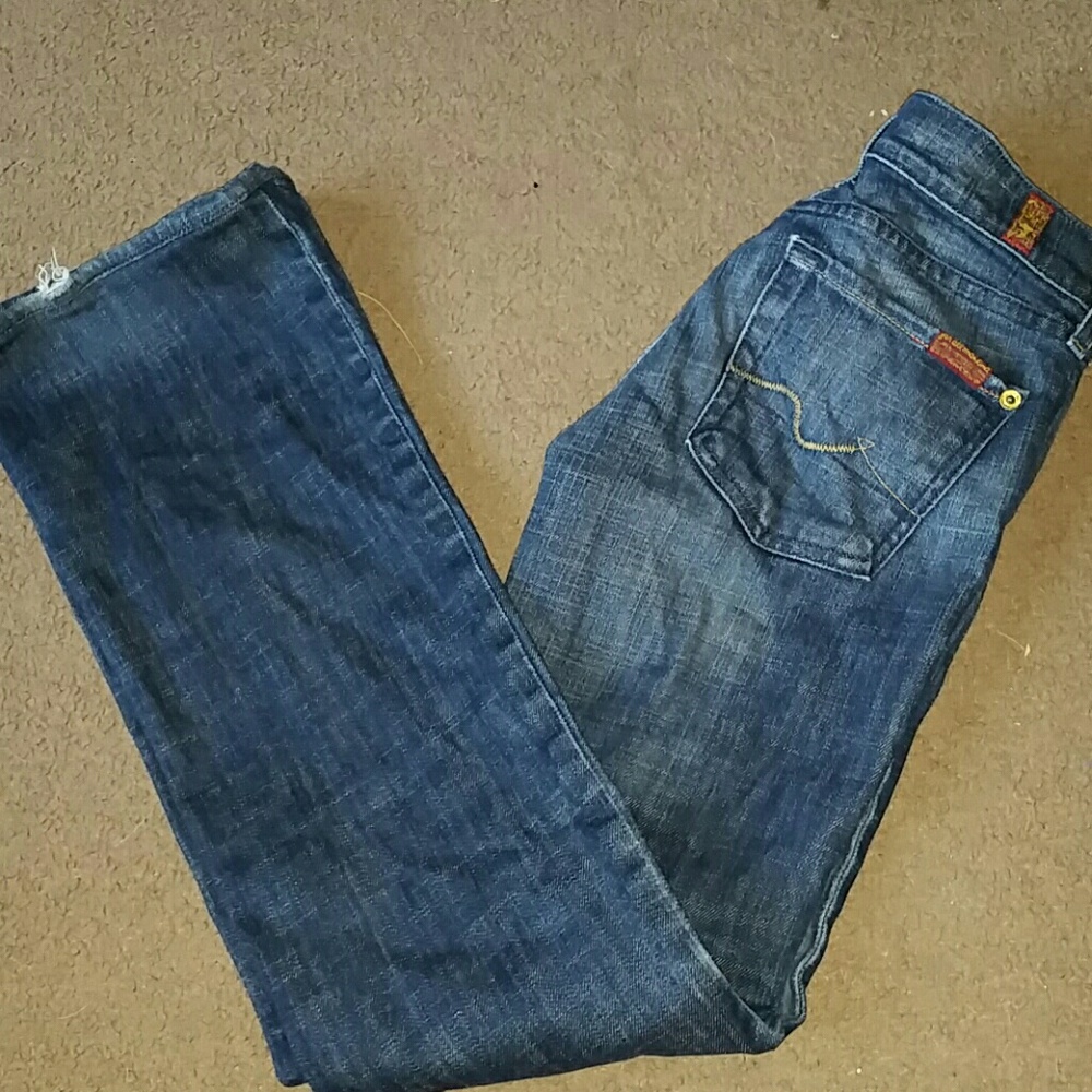 7 for all mankind women's size 24 boot cut jeans