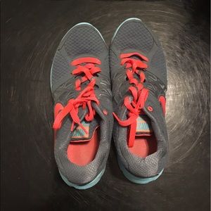 Size 8 multi-colored Nike running shoes