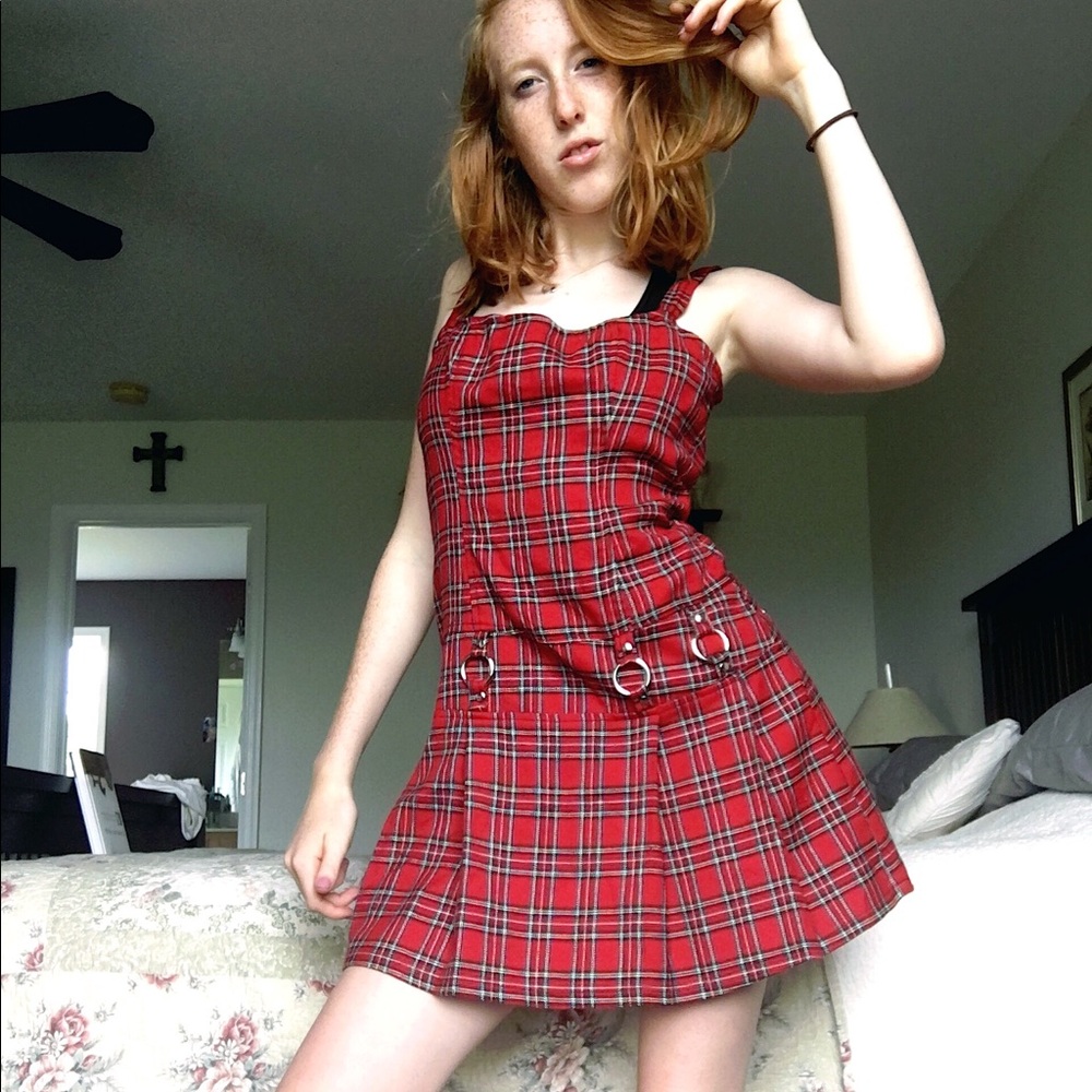 💸Vintage 90's grunge plaid dress💸