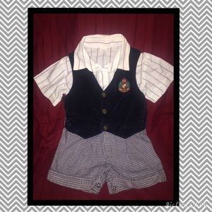 Boys one piece suit with shirt