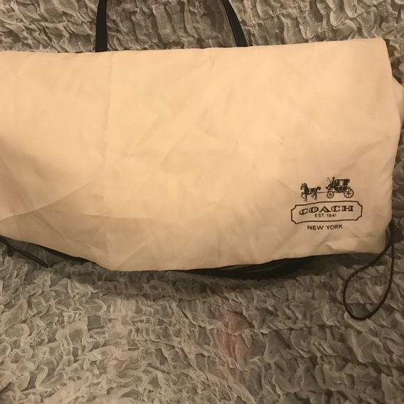 Coach brown zebra print leather/fabric handbag!! - Picture 8 of 8