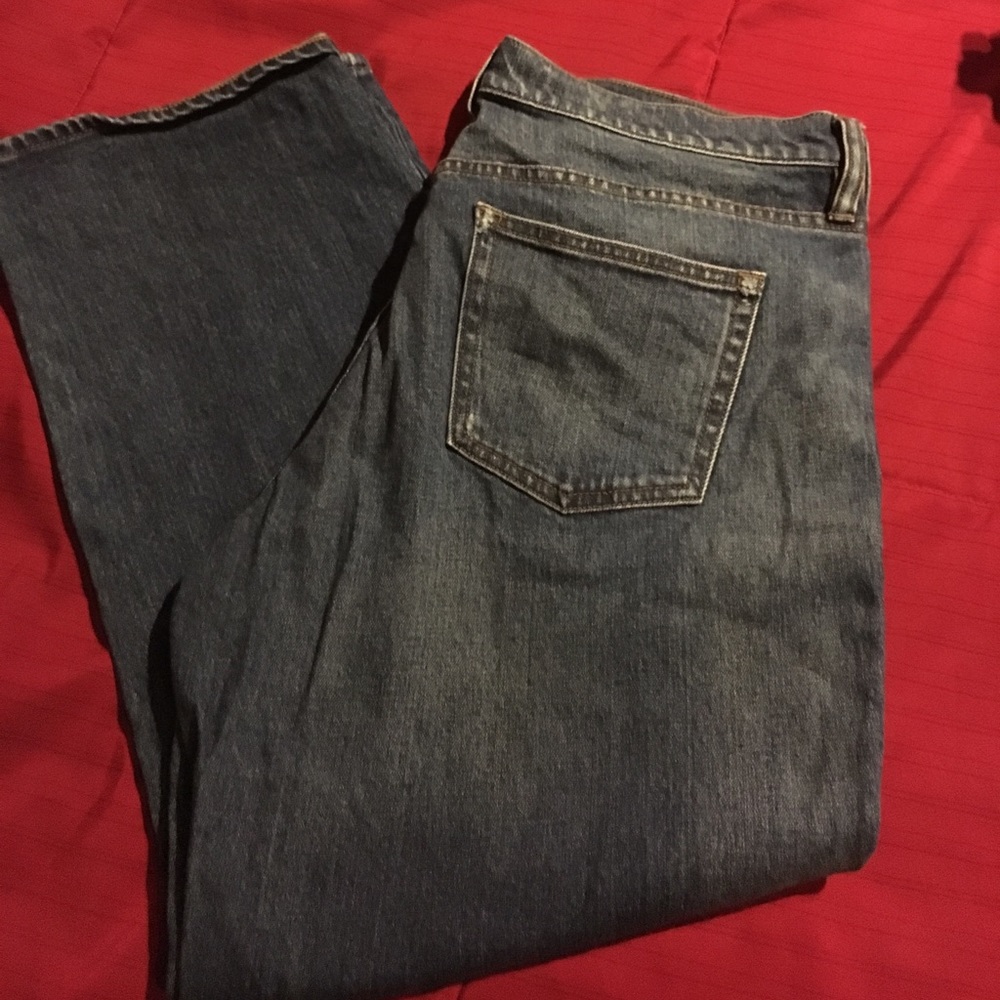 J Crew wide leg crop jeans