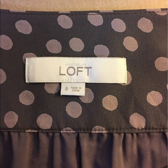 REMOVED ❌ LOFT Polka Dot Pleated Skirt - Picture 4 of 5