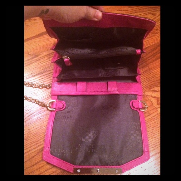 VINCE CAMUTO PINK LEATHER CROSS BODY BAG - Picture 8 of 8