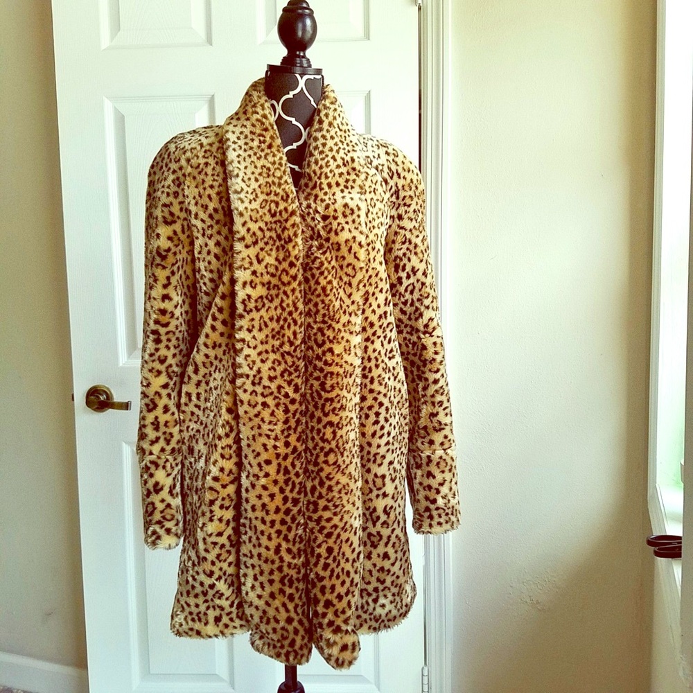 Leopard Fur Swing Coat