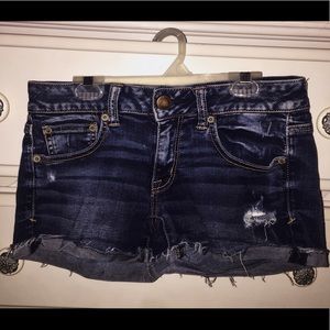 American Eagle Dark Wash Denim Shorts