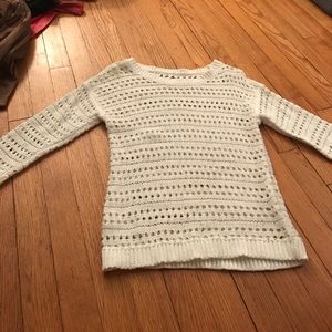 White Crochet Sweater