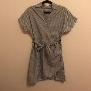 Striped Wrap dress
