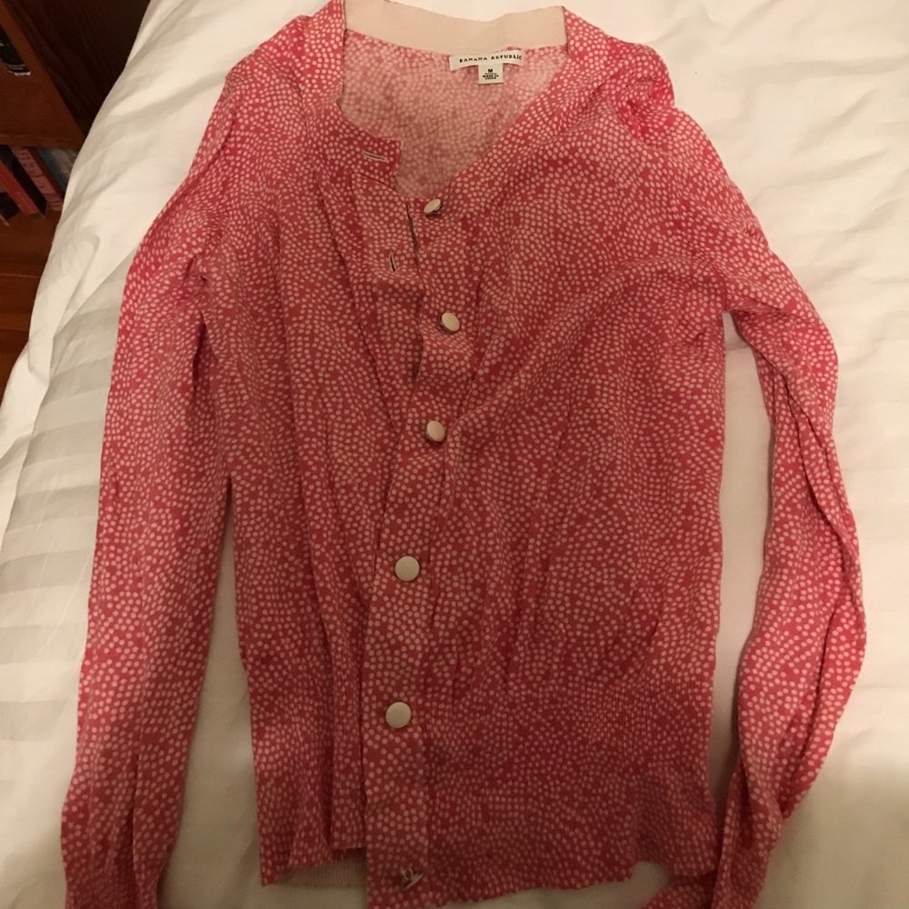 Coral cardigan