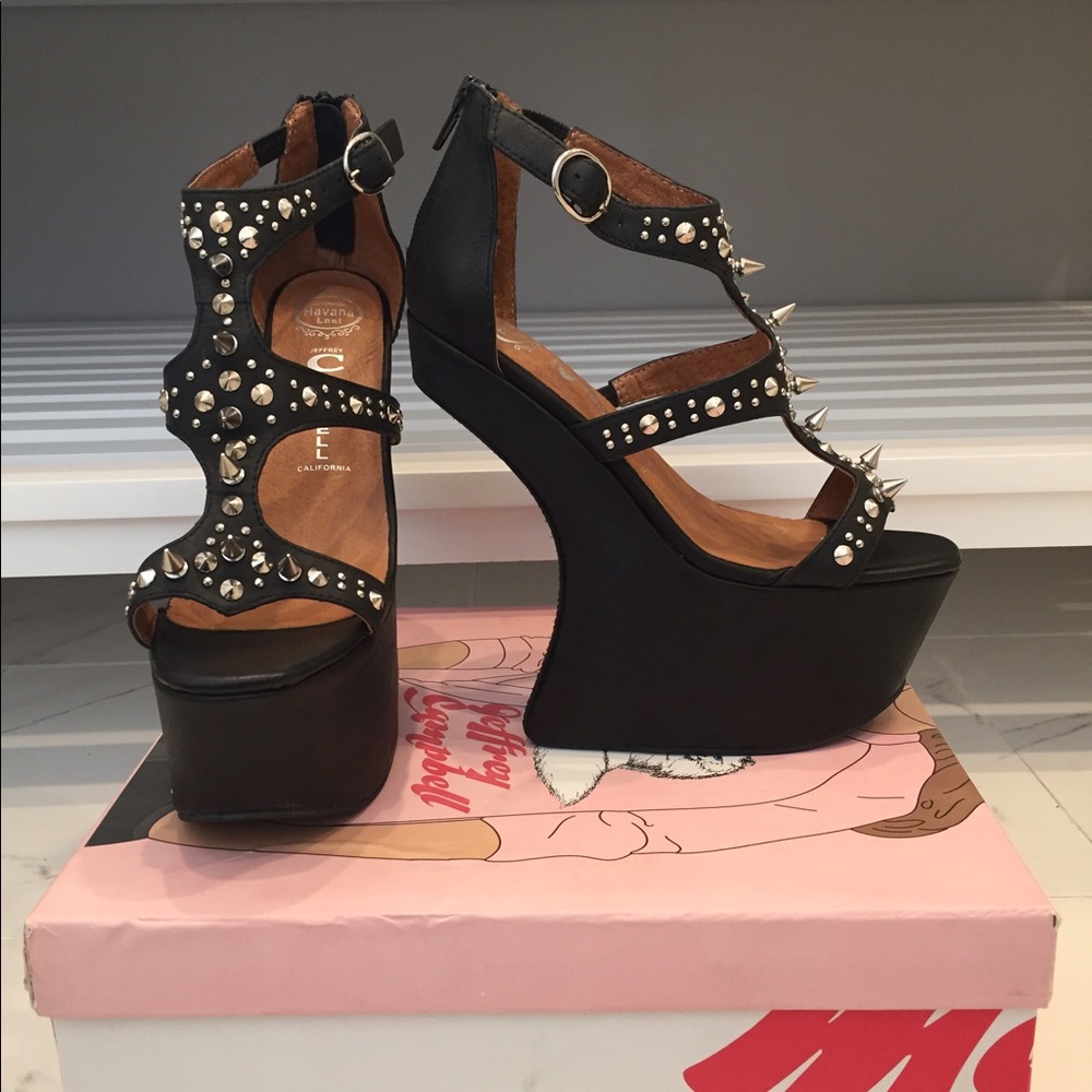 Jeffrey Campbell Contain Black Heels