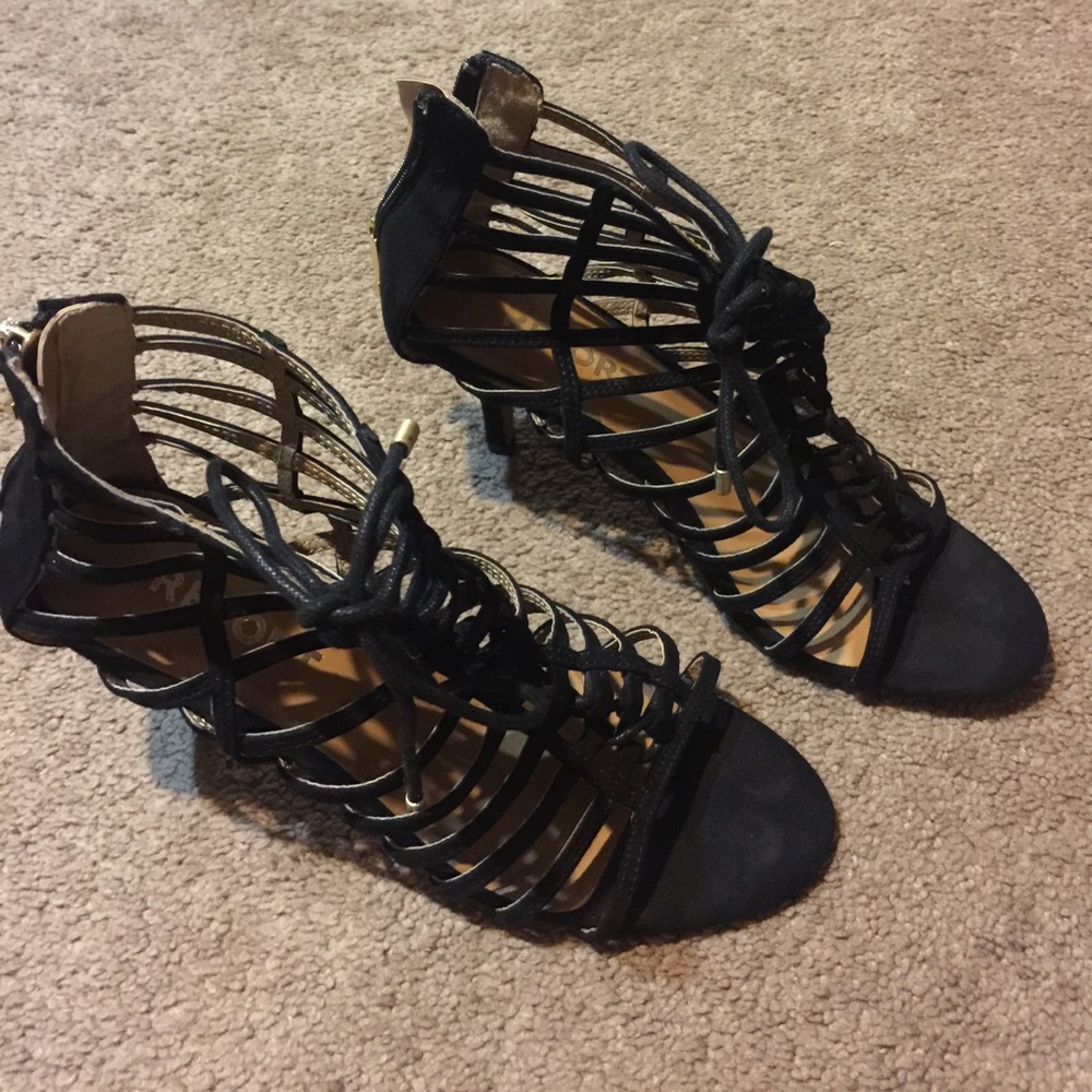 Strappy heels