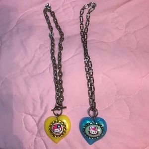 Rare Tarina Tarantino hello kitty heart necklaces