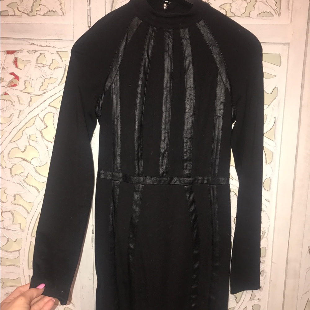 Black long sleeved dress