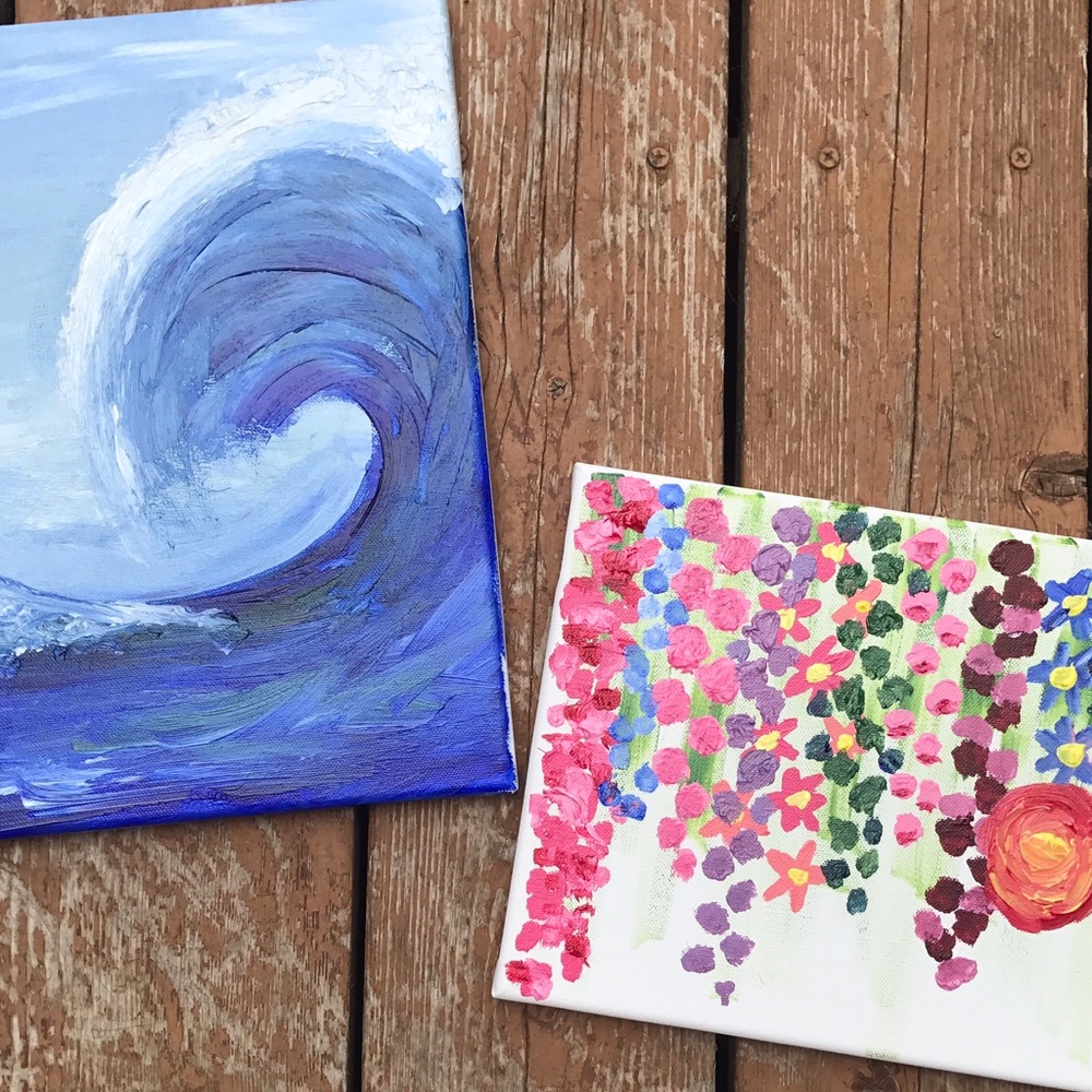Custom Art Canvases with Acrylic Paint