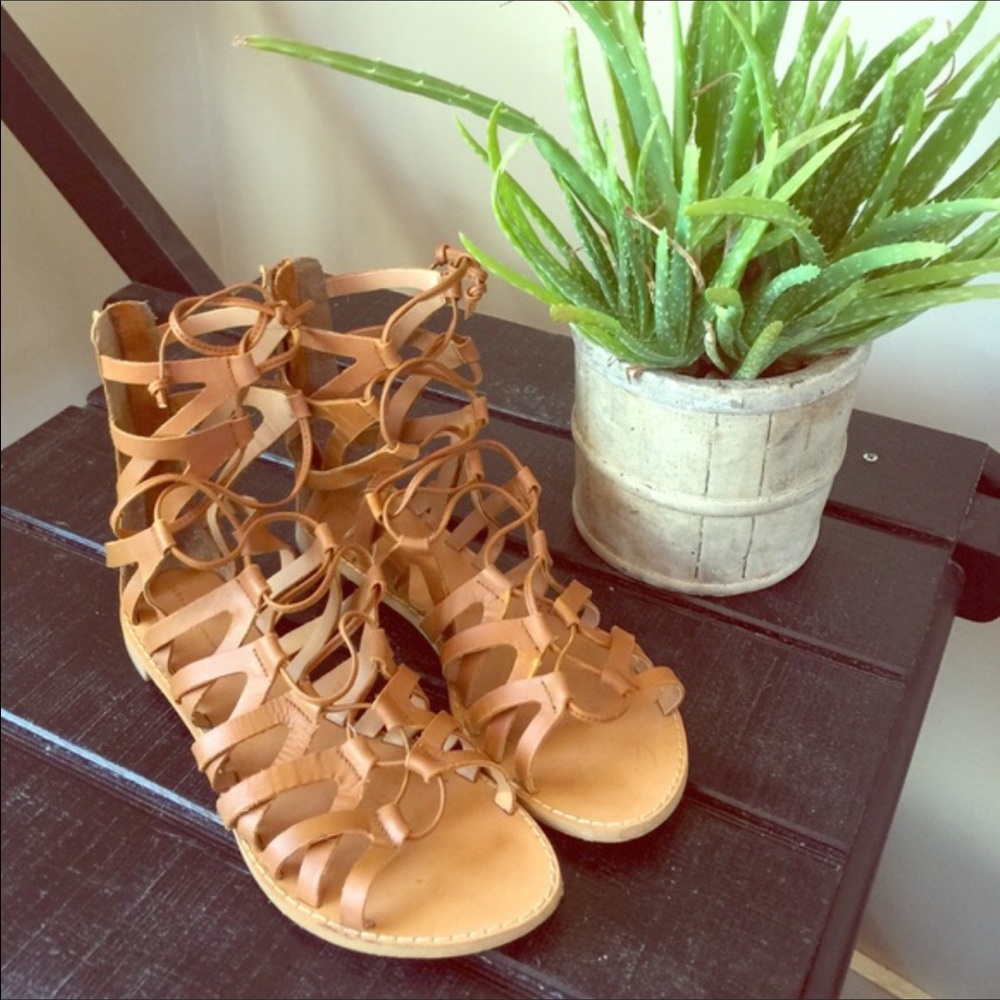 Zara Gladiator Shoes Sz9