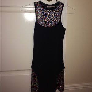 Nasty Gal x Mink Pink Dress - Black w/ sequins