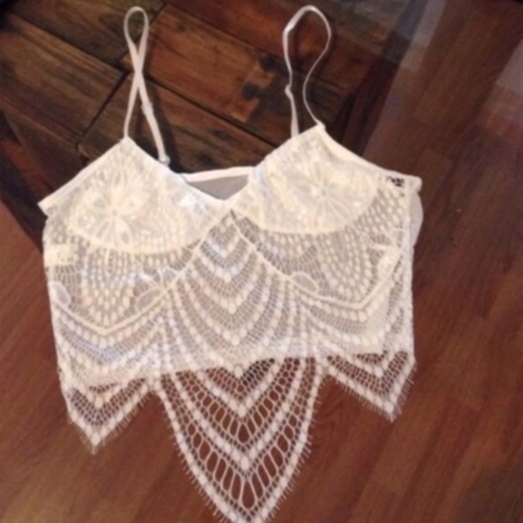 Snapdragon Style Lace Bralette White M - Picture 2 of 3