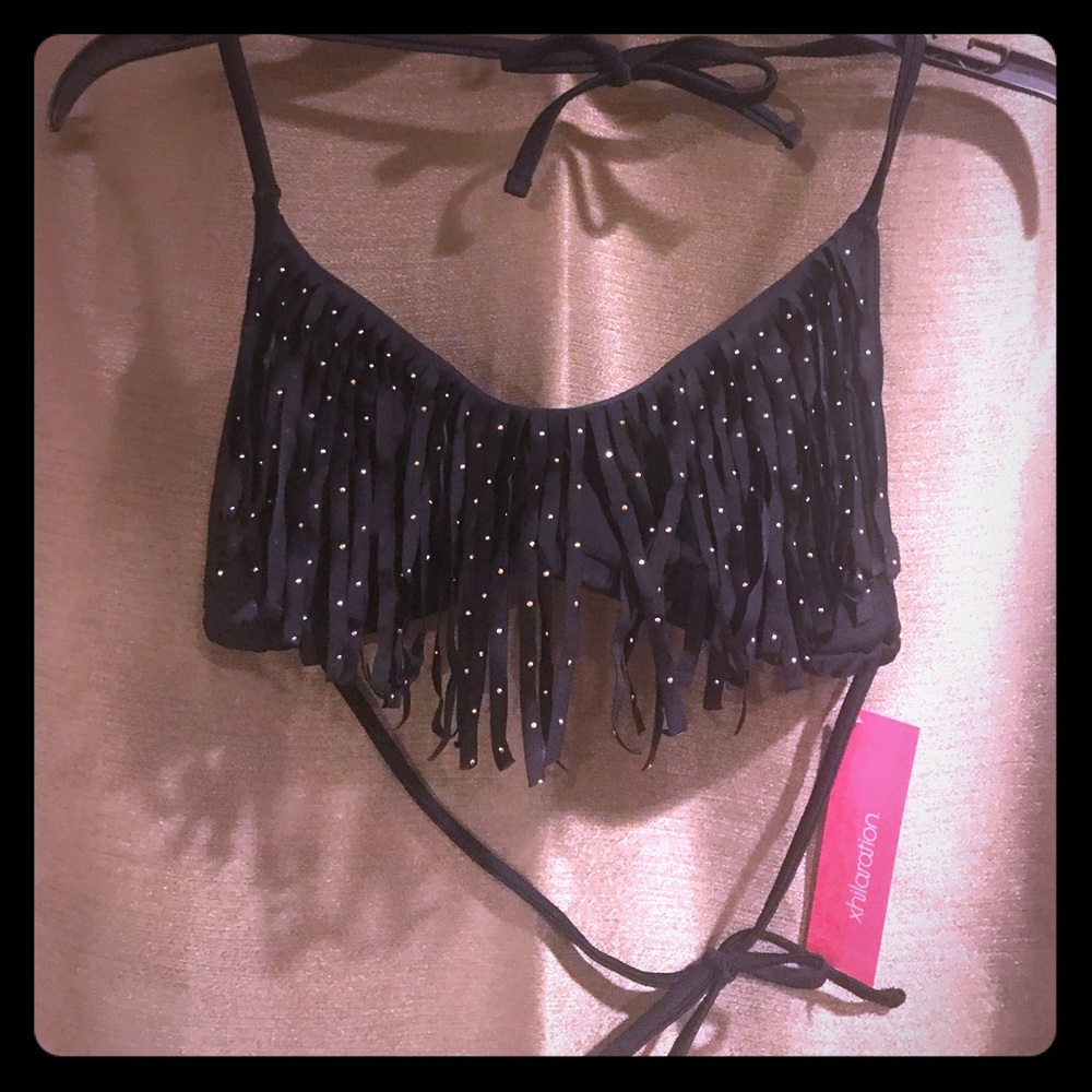 Black bikini top