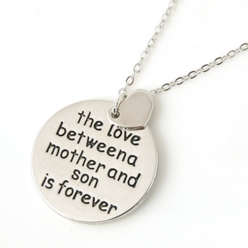 Mother/son love necklace
