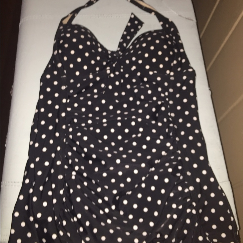 Polka dot swim suit!!