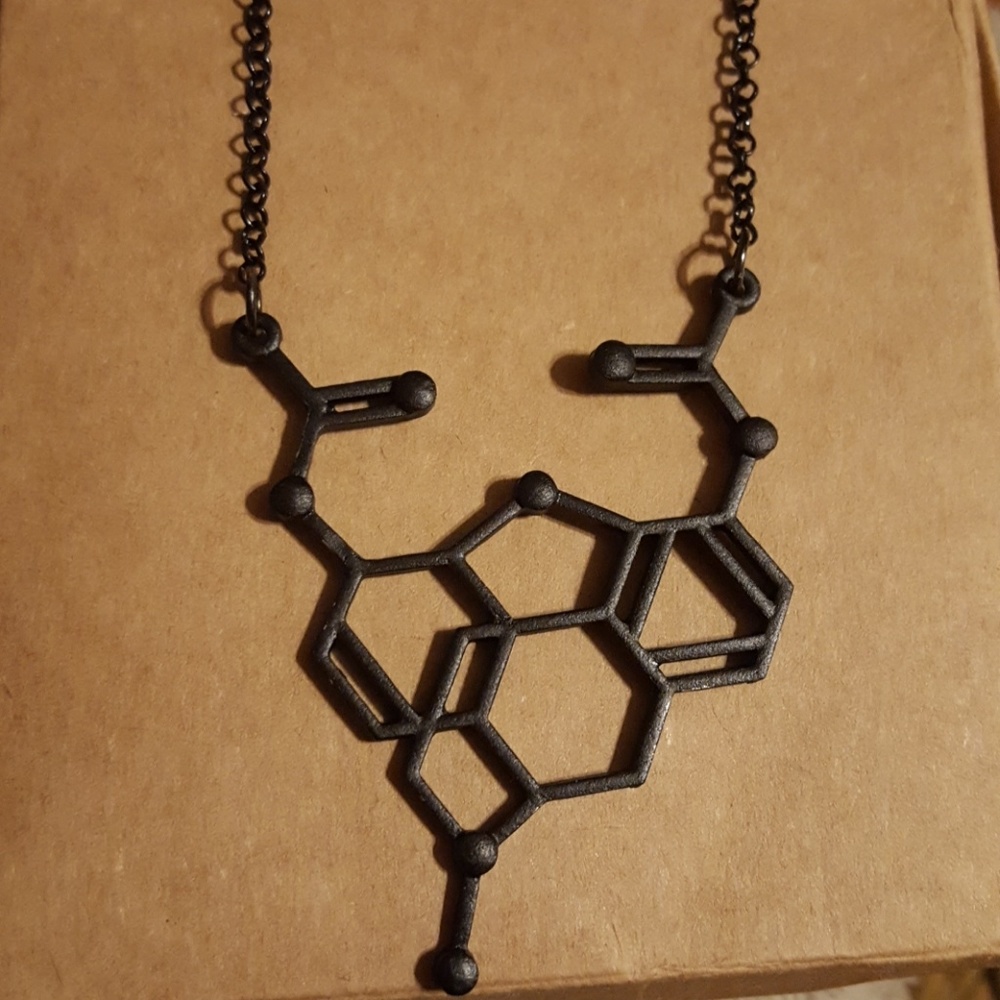 Heroin molecular necklace