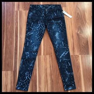 NWT Animal Print Skinny Jeans