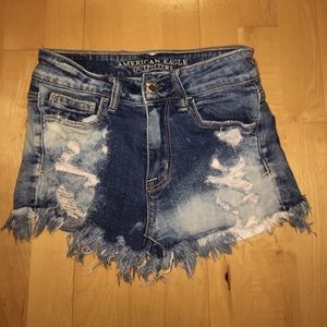 Acid Wash/Distressed American Eagle Shorts
