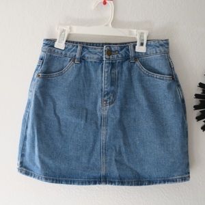 NEW WITH TAG High Waisted Denim Jean Skirt!