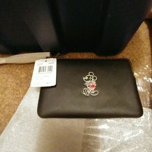 BNWT coach mickey wristlet