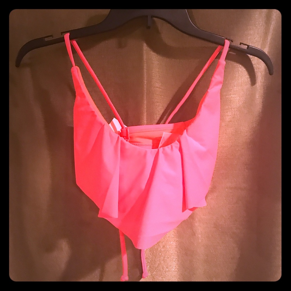 Pink bikini top