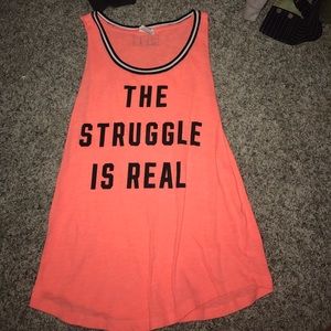 the struggle is real victoria secret/ PINK tank