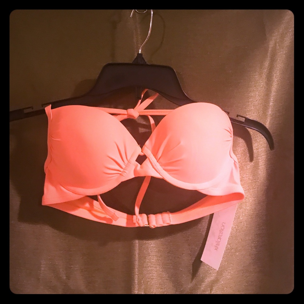 Orange bikini top