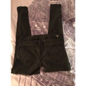 Dark green American eagle jeans
