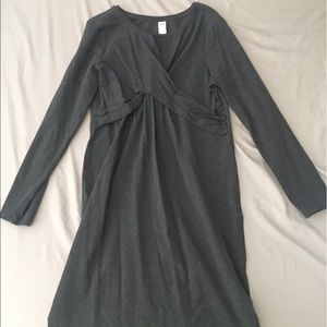 Dark Gray Maternity Dress