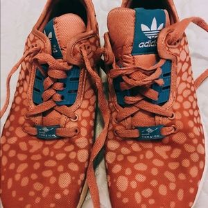 Light pink adidas athletic women's sneakers