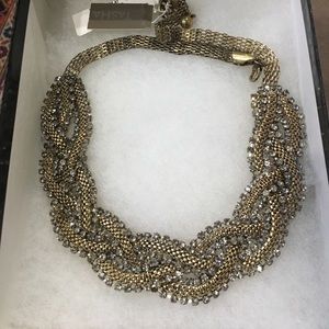 Gold choker necklace