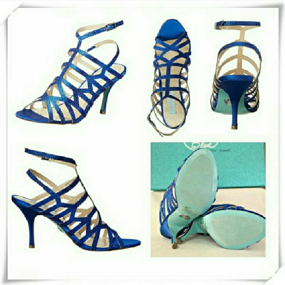 âĄBlue by Betsey Johnson⥠Fancy wedding heels S 9.5 - Picture 4 of 4